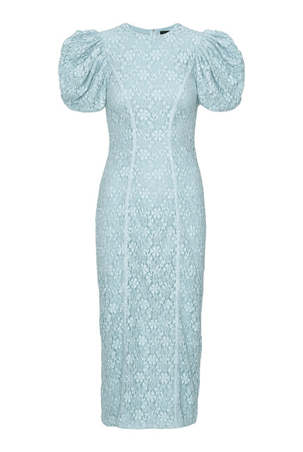 Lace Midi Fitted Dress
